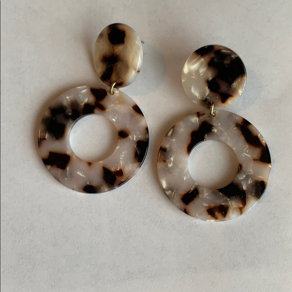 Tortoise Acrylic Earrings